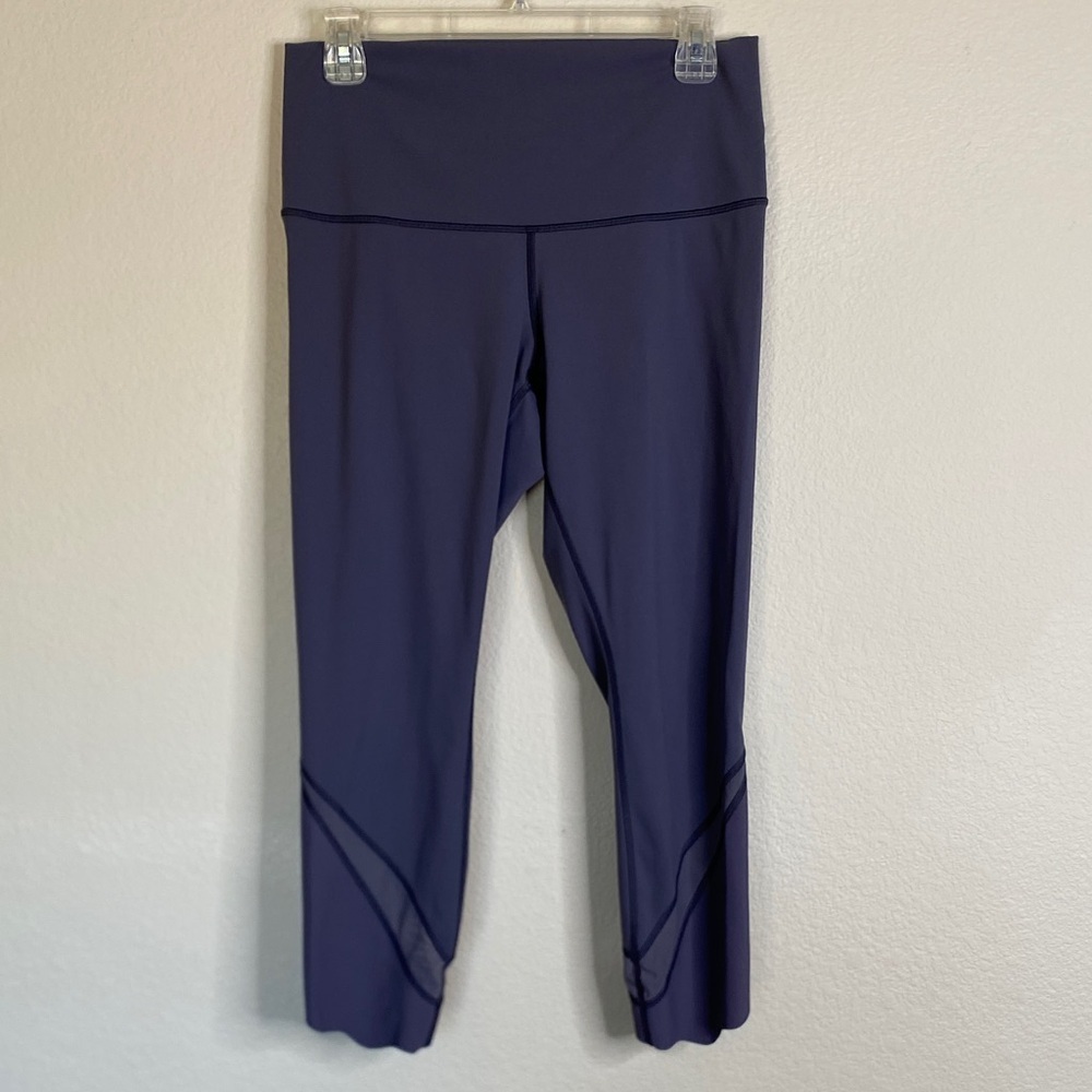 Lululemon Wunder under roll top scalloped edge leggings size 10/12